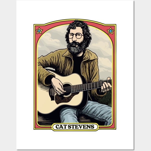 Cat Stevens / Retro Fan Artwork Illustration Wall Art by DankFutura